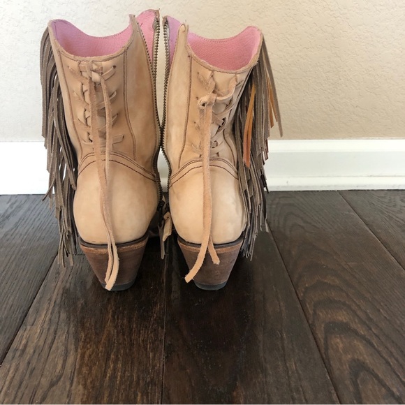 Junk Gypsy by Lane Spirit Animal Snip Toe Ankle Boots - Bone 7.5 - Picture 6 of 10